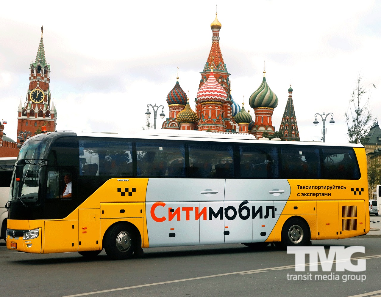 TMG Ситимобил наружная реклама на транспорте Москва