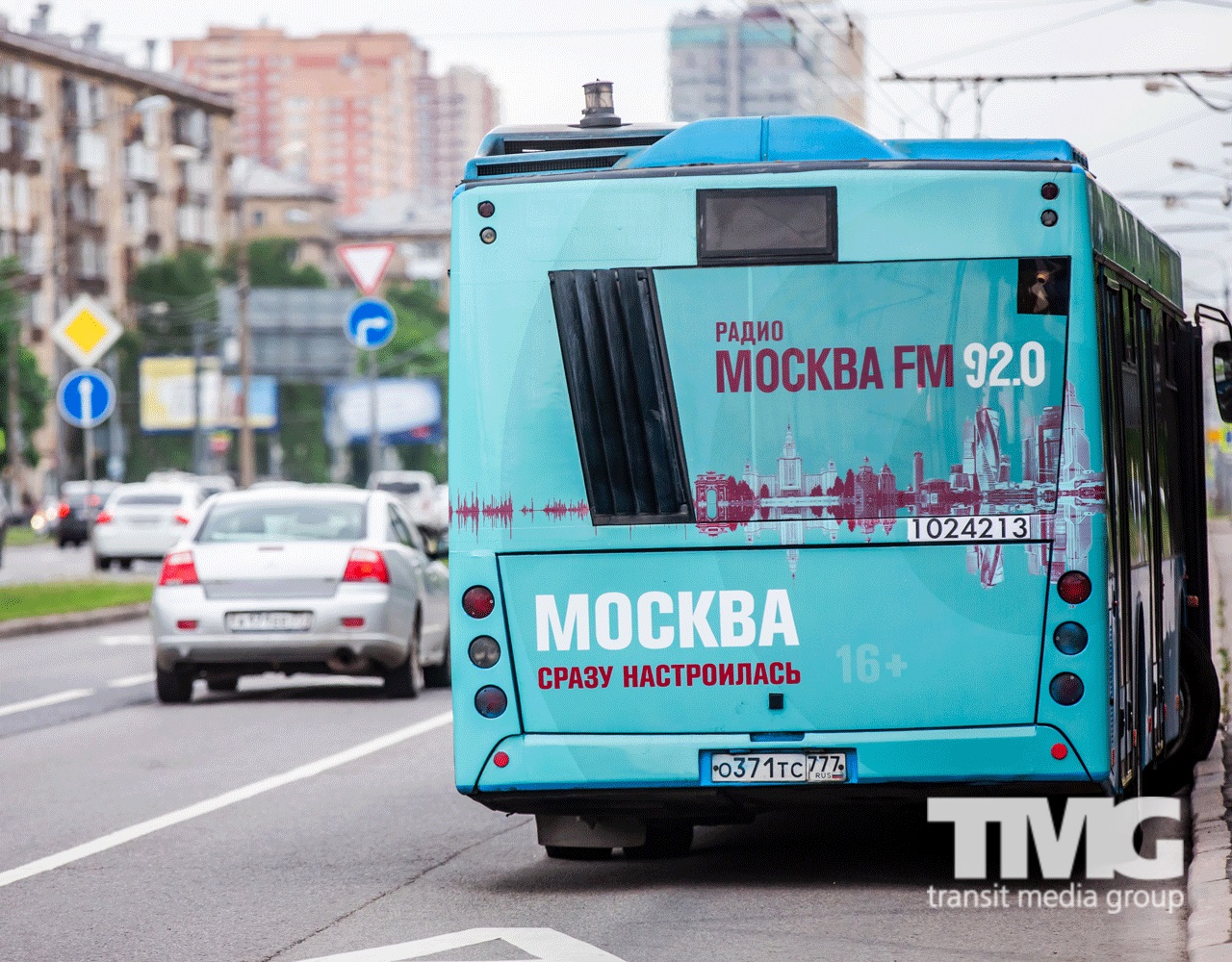 TMG МоскваFM наружная реклама на транспорте Москва